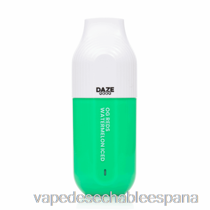 Vape Desechable España 7 Daze Egge 3000 Desechables Y Rojos Sandía Helado